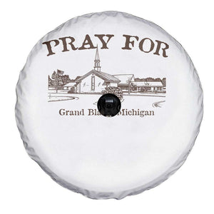 Pray for Grand Blanc Michigan Spare Tire Cover Vintage Church Faith Support TS02 Print Your Wear