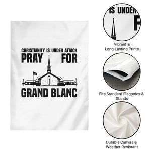 Christianity Is Under Attack Garden Flag Pray for Grand Blanc Church Michigan Faith Support TS02 Print Your Wear