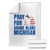Pray for Grand Blanc Michigan Throw Blanket American Flag Christian Support TS02 White Print Your Wear