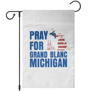 Pray for Grand Blanc Michigan Garden Flag American Flag Christian Support TS02 White Print Your Wear