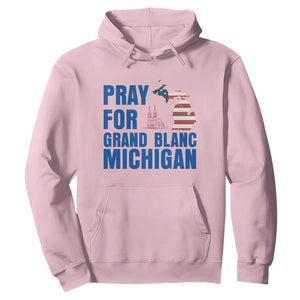Pray for Grand Blanc Michigan Hoodie American Flag Christian Support TS02 Light Pink Print Your Wear