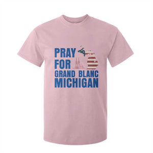 Pray for Grand Blanc Michigan T Shirt For Kid American Flag Christian Support TS02 Light Pink Print Your Wear