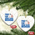 Pray for Grand Blanc Michigan Ceramic Ornament American Flag Christian Support TS02 Print Your Wear