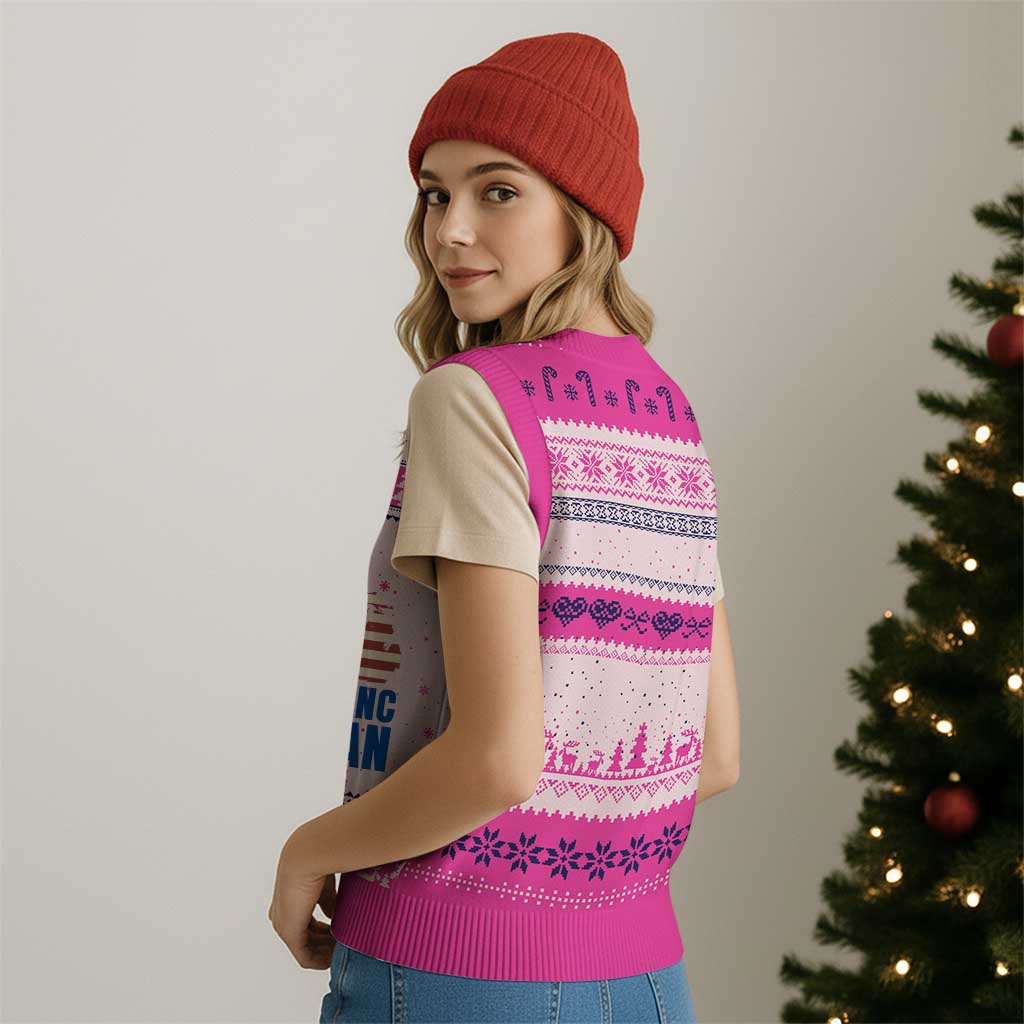 Pray for Grand Blanc Michigan V-Neck Knit Sweater Vest American Flag Christian Support TS02 Print Your Wear