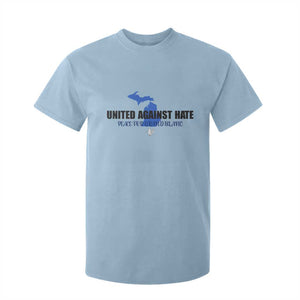 Peace for Grand Blanc Michigan T Shirt For Kid United Against Hate TS02 Light Blue Print Your Wear