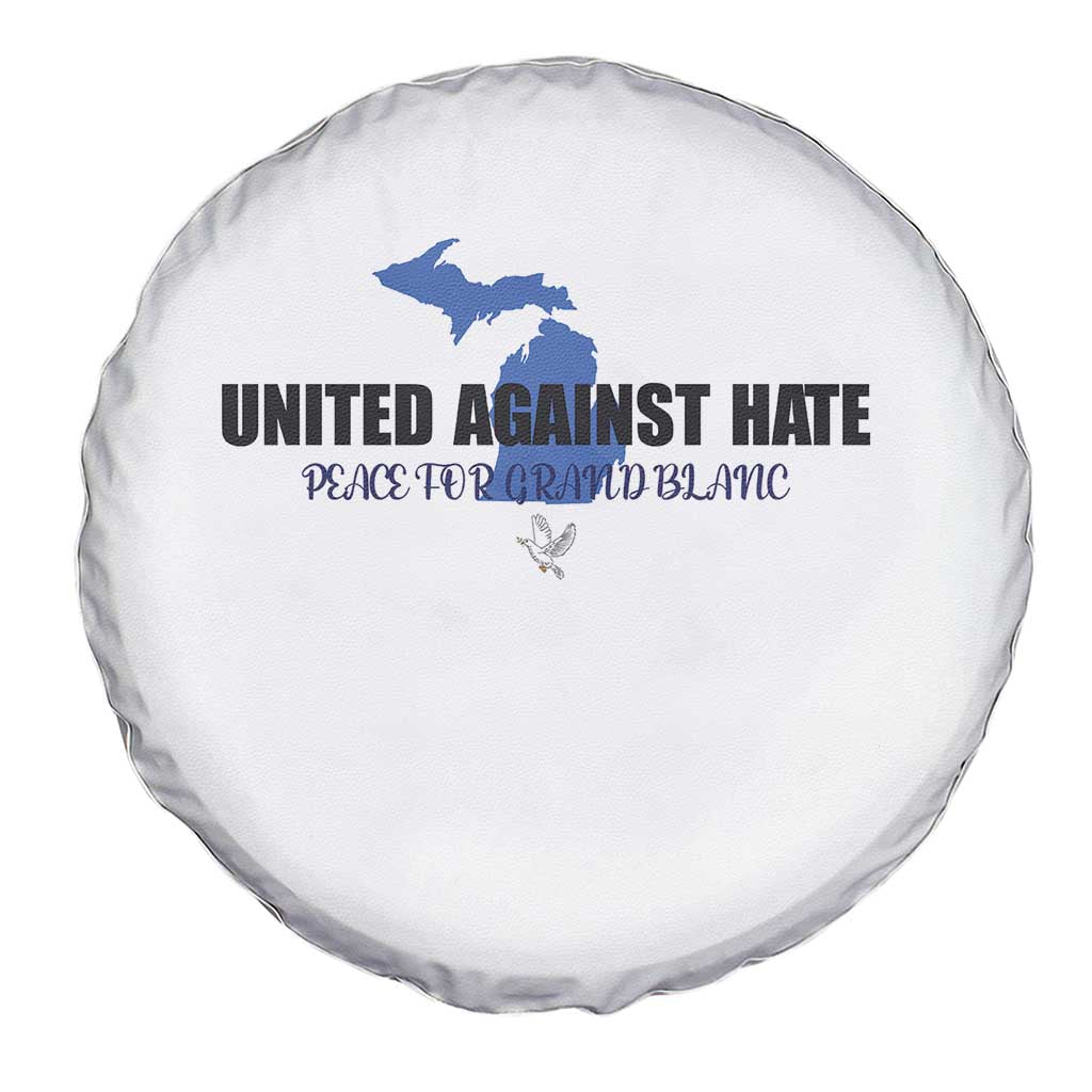 Peace for Grand Blanc Michigan Spare Tire Cover United Against Hate TS02 Print Your Wear