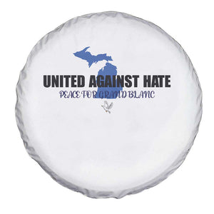 Peace for Grand Blanc Michigan Spare Tire Cover United Against Hate TS02 Print Your Wear