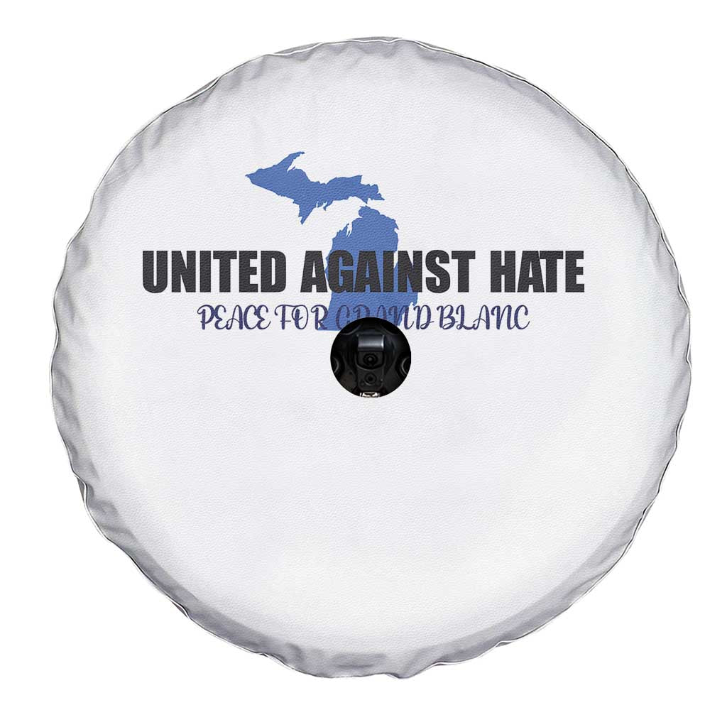 Peace for Grand Blanc Michigan Spare Tire Cover United Against Hate TS02 Print Your Wear