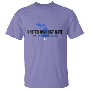 Peace for Grand Blanc Michigan T Shirt United Against Hate TS02 Violet Print Your Wear
