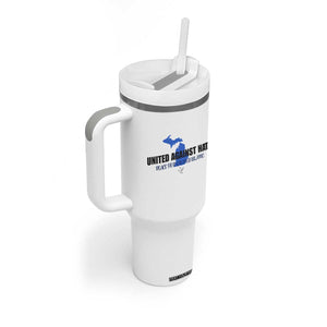 Peace for Grand Blanc Michigan Tumbler With Handle United Against Hate TS02 Print Your Wear