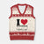 I Love Muhammad V-Neck Knit Sweater Vest Musliam Identity Islamic Peace and Pride TS02 Beige Red Print Your Wear