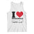 I Love Muhammad Tank Top Musliam Identity Islamic Peace and Pride TS02 White Print Your Wear