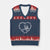 I Love Muhammad V-Neck Knit Sweater Vest Musliam Identity Peace Pride Islamic Calligraphy TS02 Navy Red Print Your Wear