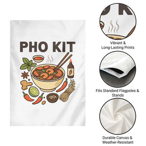 Funny Pho Kit Vietnamese Noodle Pun Garden Flag Ramen Pho Lovers Hilarious Foodie Graphic TS02 Print Your Wear