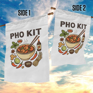 Funny Pho Kit Vietnamese Noodle Pun Garden Flag Ramen Pho Lovers Hilarious Foodie Graphic TS02 Print Your Wear