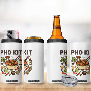Funny Pho Kit Vietnamese Noodle Pun 4 in 1 Can Cooler Tumbler Ramen Pho Lovers Hilarious Foodie Graphic TS02 Print Your Wear