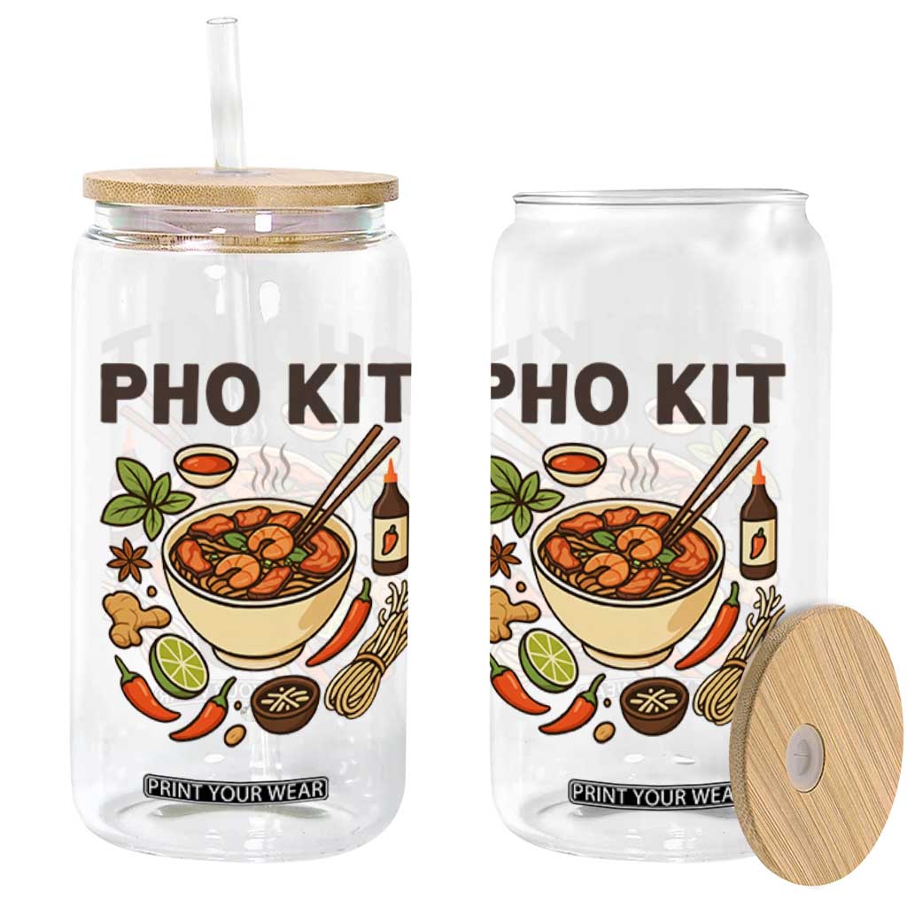 Funny Pho Kit Vietnamese Noodle Pun Glass Can Ramen Pho Lovers Hilarious Foodie Graphic TS02 Print Your Wear