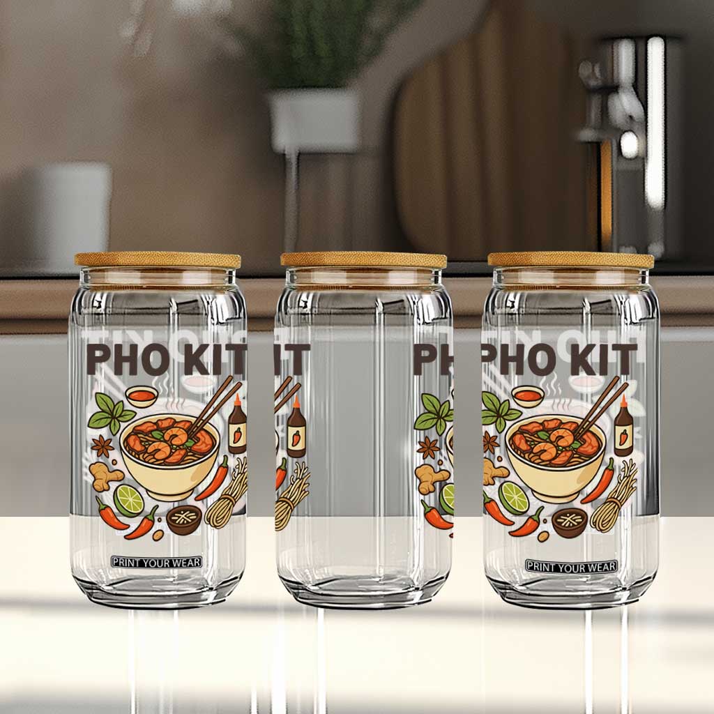Funny Pho Kit Vietnamese Noodle Pun Glass Can Ramen Pho Lovers Hilarious Foodie Graphic TS02 Print Your Wear
