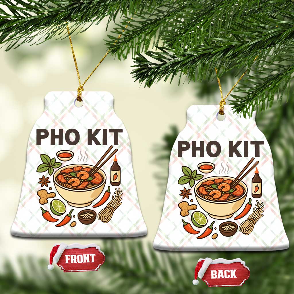 Funny Pho Kit Vietnamese Noodle Pun Ceramic Ornament Ramen Pho Lovers Hilarious Foodie Graphic TS02 Print Your Wear