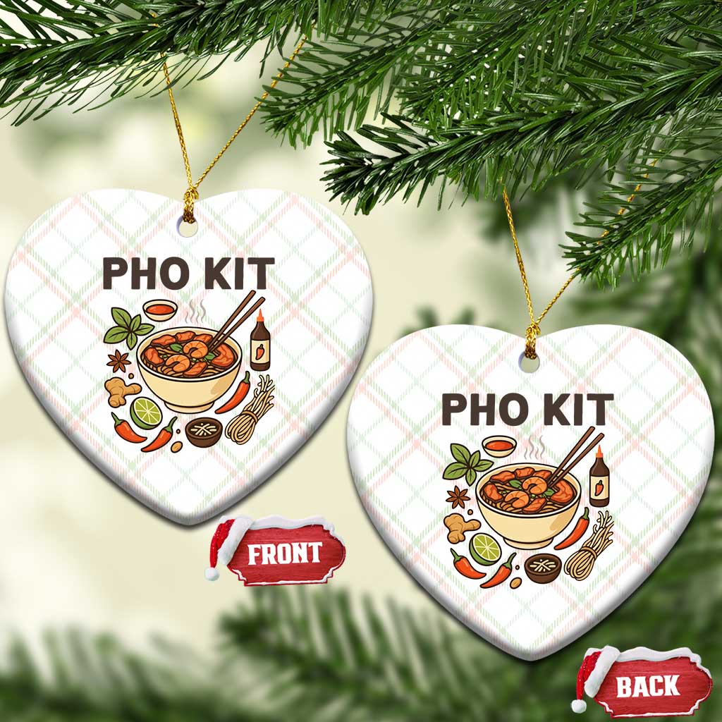 Funny Pho Kit Vietnamese Noodle Pun Ceramic Ornament Ramen Pho Lovers Hilarious Foodie Graphic TS02 Print Your Wear