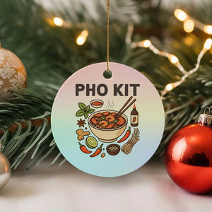 Funny Pho Kit Vietnamese Noodle Pun Ceramic Ornament Ramen Pho Lovers Hilarious Foodie Graphic TS02 1pc Pastel Print Your Wear