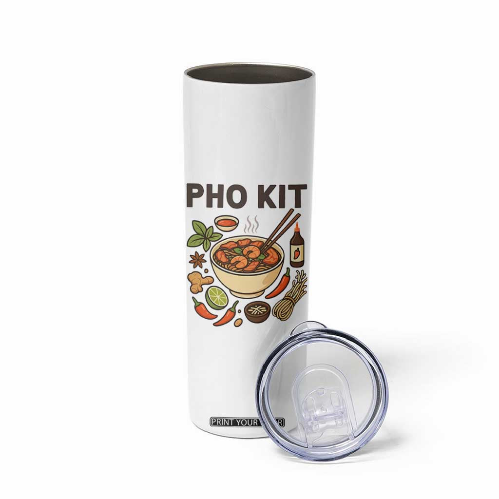 Funny Pho Kit Vietnamese Noodle Pun Skinny Tumbler Ramen Pho Lovers Hilarious Foodie Graphic TS02 Print Your Wear