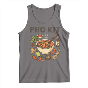 Funny Pho Kit Vietnamese Noodle Pun Tank Top Ramen Pho Lovers Hilarious Foodie Graphic TS02 Deep Heather Print Your Wear
