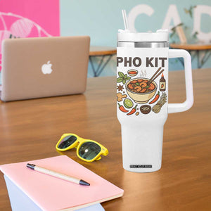 Funny Pho Kit Vietnamese Noodle Pun Tumbler With Handle Ramen Pho Lovers Hilarious Foodie Graphic TS02 Print Your Wear