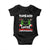 Funny Christmas Baby Onesie This Kid Loves Xmas Skeleton Heart TS02 Black Print Your Wear