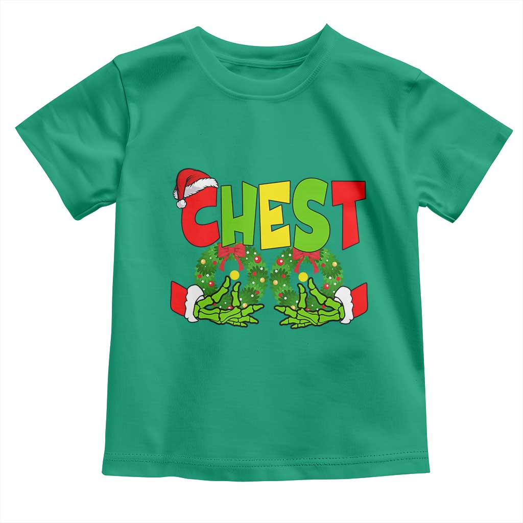 Christmas Couples Toddler T Shirt Chestnuts Xmas Matching Family Funny Chest Skeleton TS02 Irish Green Print Your Wear