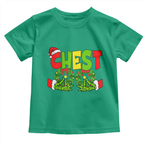Christmas Couples Toddler T Shirt Chestnuts Xmas Matching Family Funny Chest Skeleton TS02 Irish Green Print Your Wear