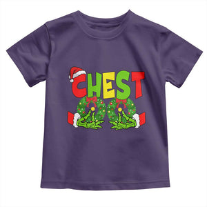 Christmas Couples Toddler T Shirt Chestnuts Xmas Matching Family Funny Chest Skeleton TS02 Purple Print Your Wear