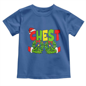 Christmas Couples Toddler T Shirt Chestnuts Xmas Matching Family Funny Chest Skeleton TS02 Royal Blue Print Your Wear