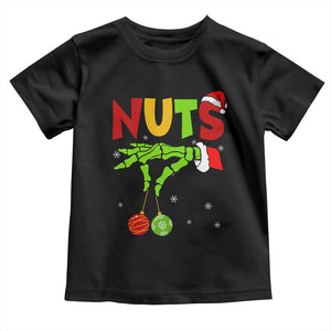 Christmas Couples Toddler T Shirt Chestnuts Xmas Matching Family Funny Nuts Skeleton TS02 Black Print Your Wear