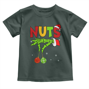 Christmas Couples Toddler T Shirt Chestnuts Xmas Matching Family Funny Nuts Skeleton TS02 Dark Forest Green Print Your Wear