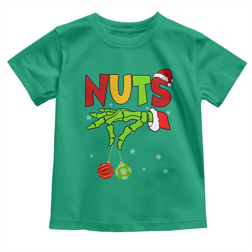 Christmas Couples Toddler T Shirt Chestnuts Xmas Matching Family Funny Nuts Skeleton TS02 Irish Green Print Your Wear