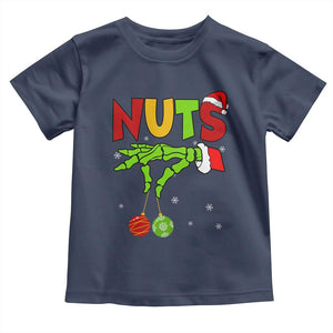Christmas Couples Toddler T Shirt Chestnuts Xmas Matching Family Funny Nuts Skeleton TS02 Navy Print Your Wear