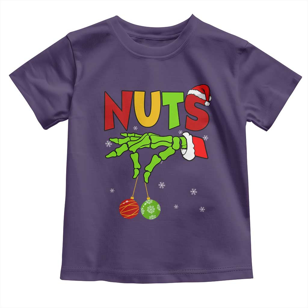 Christmas Couples Toddler T Shirt Chestnuts Xmas Matching Family Funny Nuts Skeleton TS02 Purple Print Your Wear