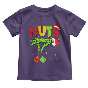 Christmas Couples Toddler T Shirt Chestnuts Xmas Matching Family Funny Nuts Skeleton TS02 Purple Print Your Wear