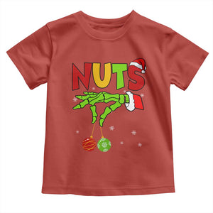 Christmas Couples Toddler T Shirt Chestnuts Xmas Matching Family Funny Nuts Skeleton TS02 Red Print Your Wear