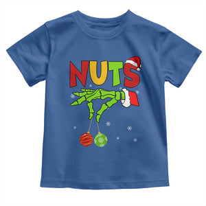 Christmas Couples Toddler T Shirt Chestnuts Xmas Matching Family Funny Nuts Skeleton TS02 Royal Blue Print Your Wear