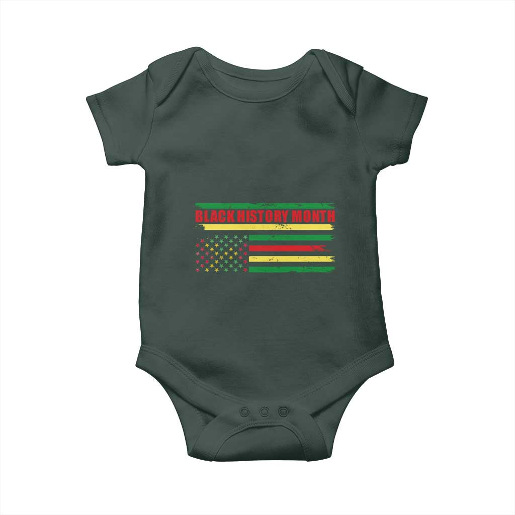 Black History Month Baby Onesie African American Pride US Flag TS02 Print Your Wear