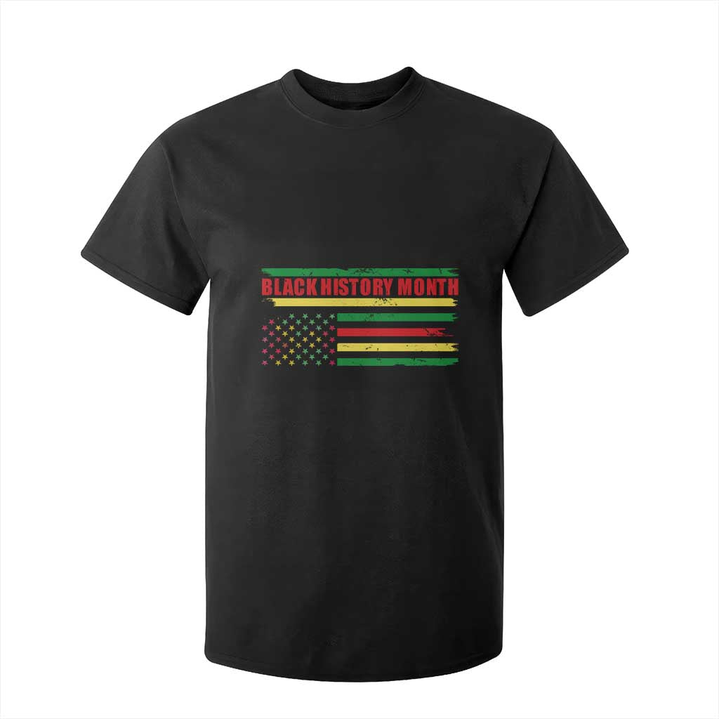 Black History Month T Shirt For Kid African American Pride US Flag TS02 Black Print Your Wear