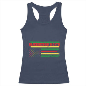Black History Month Racerback Tank Top African American Pride US Flag TS02 Navy Print Your Wear
