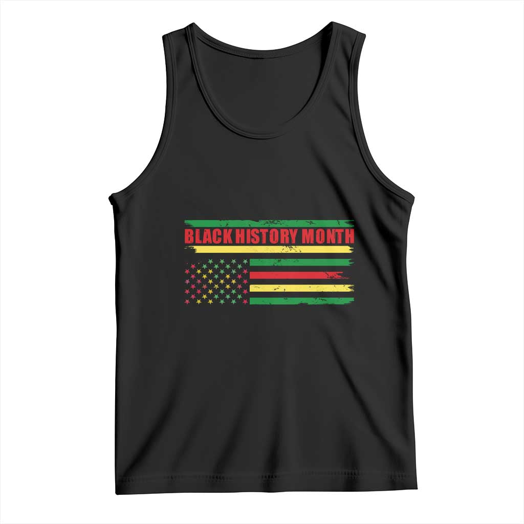 Black History Month Tank Top African American Pride US Flag TS02 Black Print Your Wear