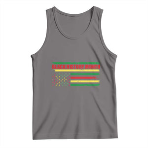 Black History Month Tank Top African American Pride US Flag TS02 Deep Heather Print Your Wear