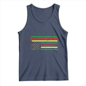 Black History Month Tank Top African American Pride US Flag TS02 Navy Print Your Wear