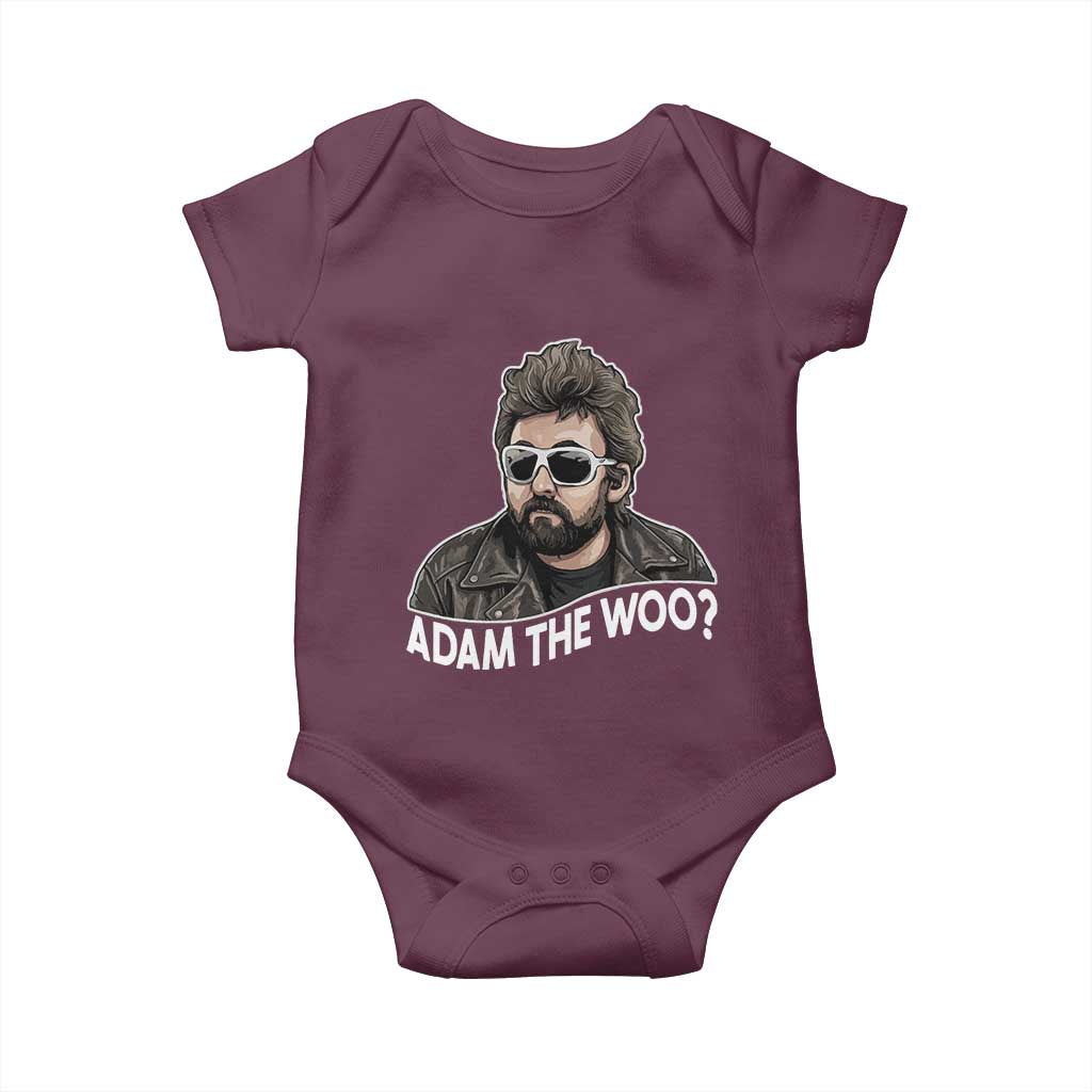 Adam Inspired Graphic Baby Onesie The Woo Memorial Tribute TS02 Maroon Print Your Wear