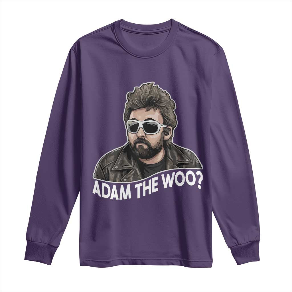 Adam Inspired Graphic Long Sleeve Shirt The Woo Memorial Tribute TS02 Purple Print Your Wear
