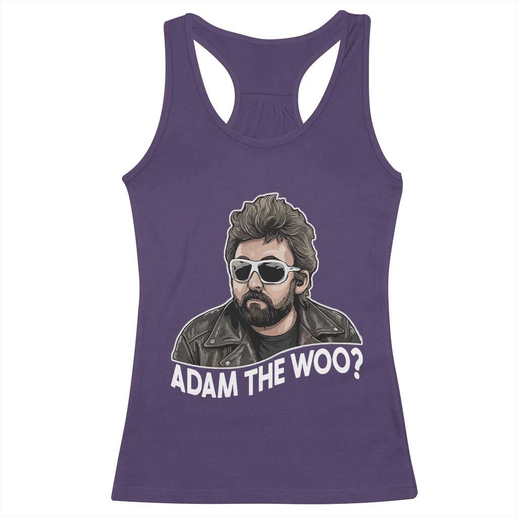 Adam Inspired Graphic Racerback Tank Top The Woo Memorial Tribute TS02 Purple Print Your Wear